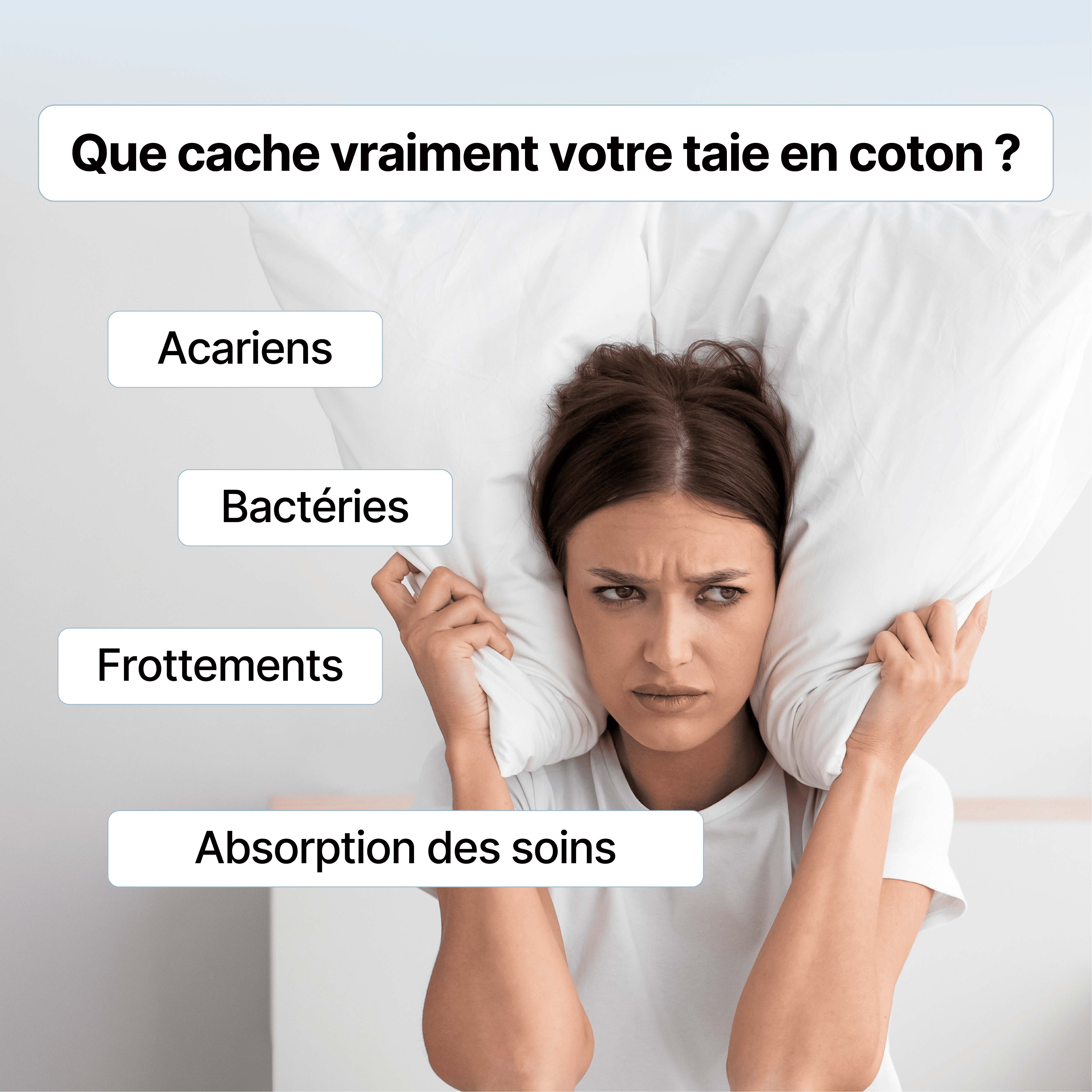 Taie d'oreiller 100% Pure Soie