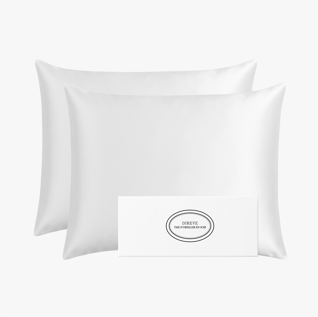 Pack de 2 Taies d'oreiller 100% Pure Soie