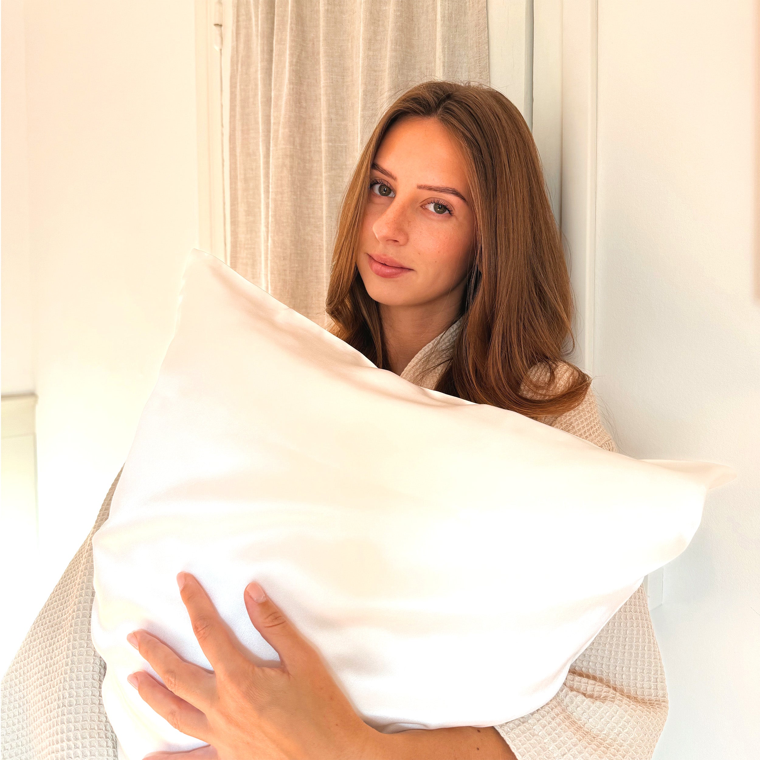 Taie d'oreiller en Pure Soie de Mûrier