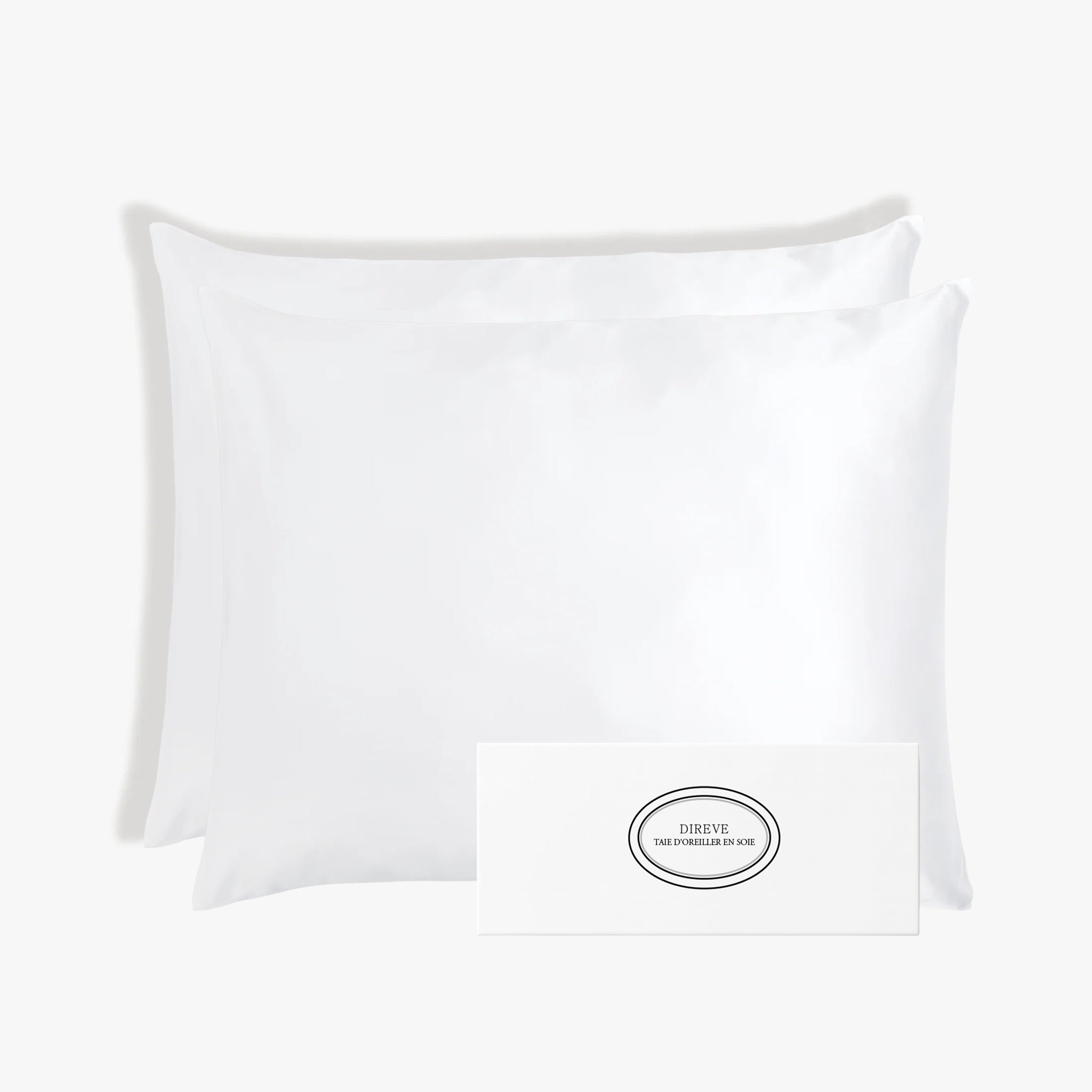 Pack de 2 Taies d'oreiller en Pure Soie de Mûrier